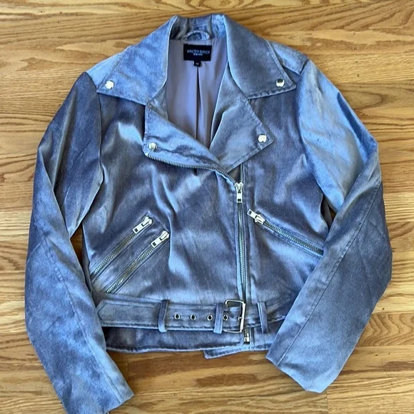 Walter Baker Violet Velvet Jacket - Picture 5 of 8